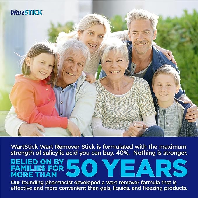 WartStick Maximum Strength Salicylic Acid Solid-Stick Common and Plantar Wart Remover 0.2 Oz