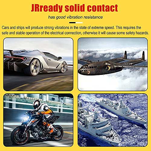 JRready ST6257 DTP Solid Barrel Size 12 Contacts DTP Connector Terminal KIT 20 PCS Male Pins 0460-204-12141 and 20 PCS Female Sockets 0462-203-12141 for Wire Size 12 to 14 awg