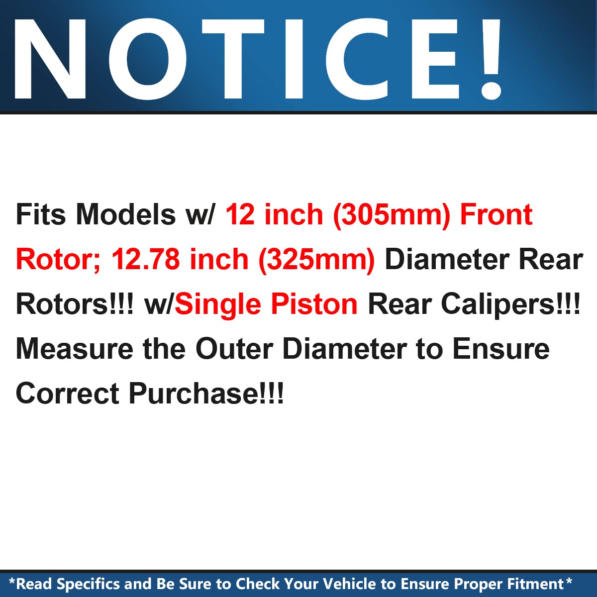 Detroit Axle - Brake Kit for Silverado Sierra 1500 Chevy GMC Tahoe Yukon Astro Safari Replacement Brakes Rotors and Ceramic Brake Pads : 12.00'' inch Front and 12.78'' inch Rear Rotors