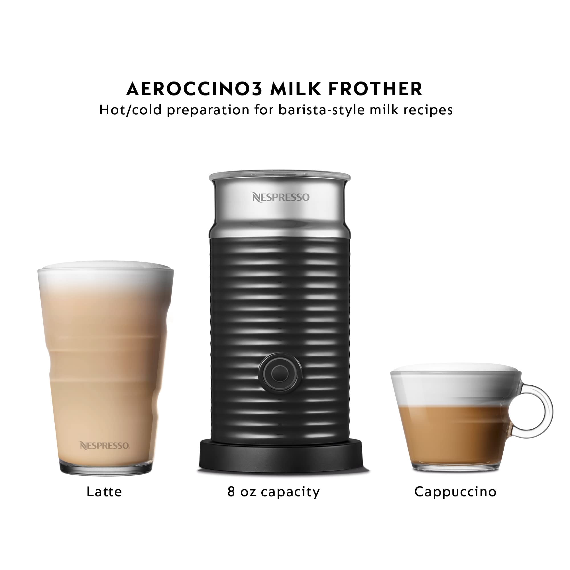 Nespresso Vertuo Pop+ Deluxe by De'Longhi with Aeroccino, Silver