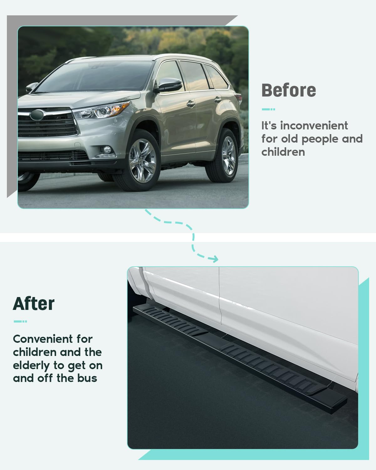 SCITOO 6 Inches Nerf Bar Running Boards Fit for 2009-2018 for Dodge Ram 1500 Crew Cab, 2010-2023 for Ram 2500/3500 (Including 2019-2023 Classic) Black Side Step Rock Sliders