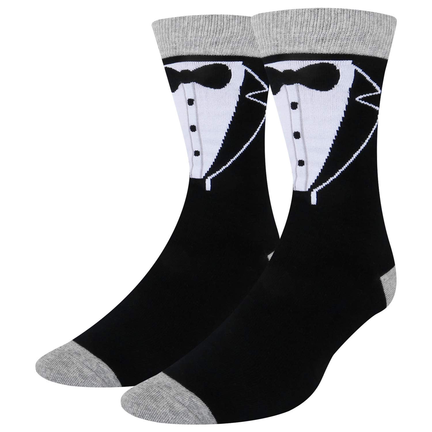 HAPPYPOP Groom Gifts from Bride Groom Socks - Wedding Gifts for Groom Wedding Socks Men, Tuxedo Socks on Wedding Day