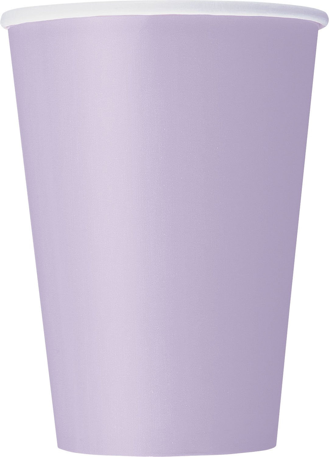 Lavender Solid Paper Cups - 12 oz. (Pack of 10) - Elegant & Eco-Friendly Party Drinkware - Perfect for Birthdays, Showers, & Special Celebrations