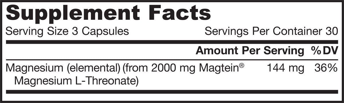 Jarrow Formulas: MagMind Magnesium L-Threonate, 90 caps (3 Pack)