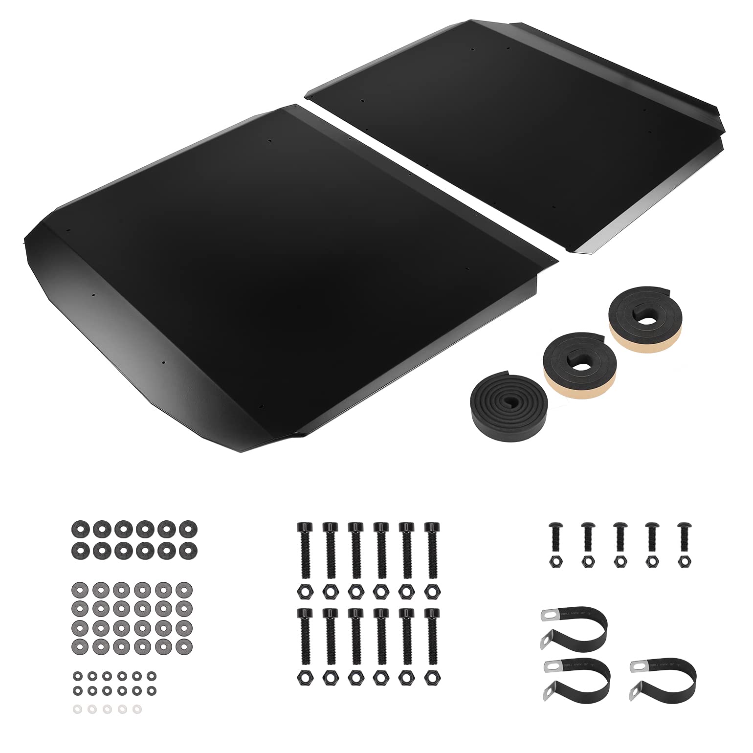 KEMIMOTO Aluminum Roof Top Compatible with Polaris RZR XP 4 1000, 4 Turbo, and 4 900 Models Up to 2023, Heavy-Duty Black Aluminum Roof for 4-Seater