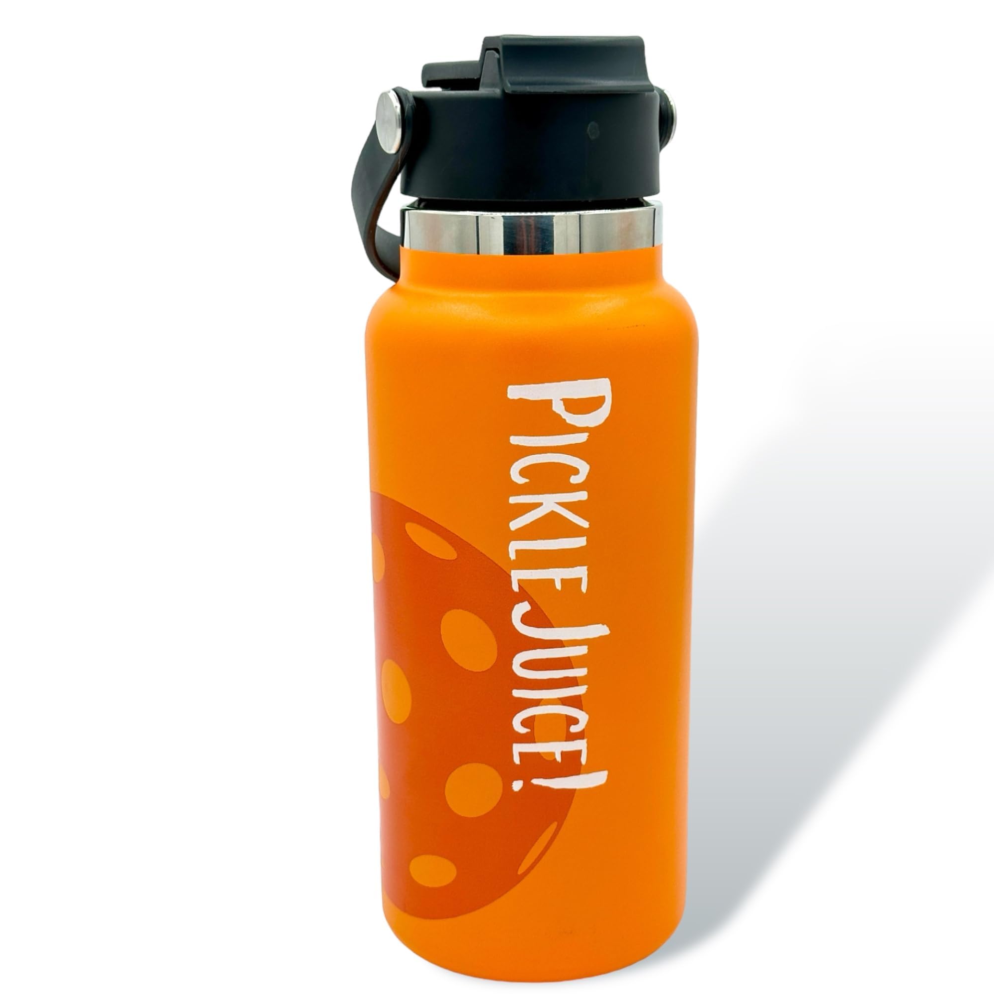 Maui Pickleball Co.™ Pickleball Bottle Pickleball Gifts 32oz Insulated Stainless Steel Water Bottle Funny Pickleball Gift PickleBall Accessories Sip/Straw Lid Pickleball Bottle