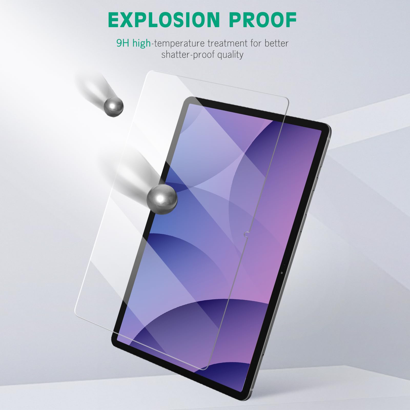 apiker [2-Pack] Screen Protector for Samsung Galaxy Tab S10 Plus/S9 Plus/S9 FE Plus/S7 FE 5G/S8 Plus 12.4 inch, 9H Tempered Glass for Galaxy Tab S10+/S9+/S9 FE+/S7 FE