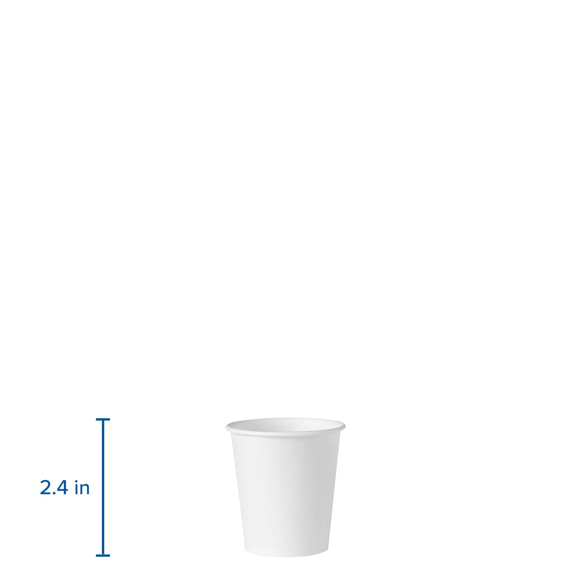 Solo 44-2050 3 oz White Treated Paper Cup (Case of 5000)