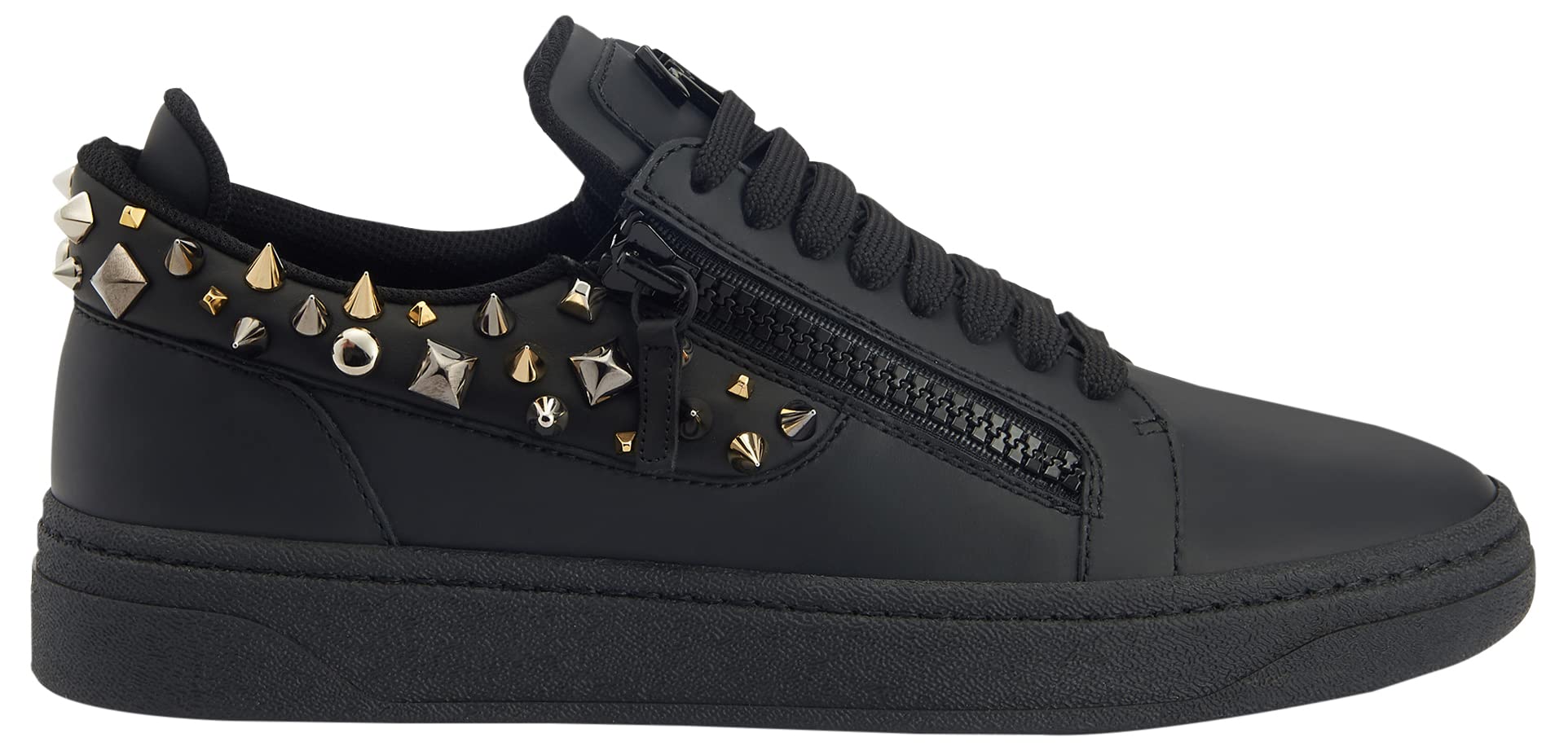 Giuseppe Zanotti, Gz94 Low-Top Sneakers Leather, 11, Black