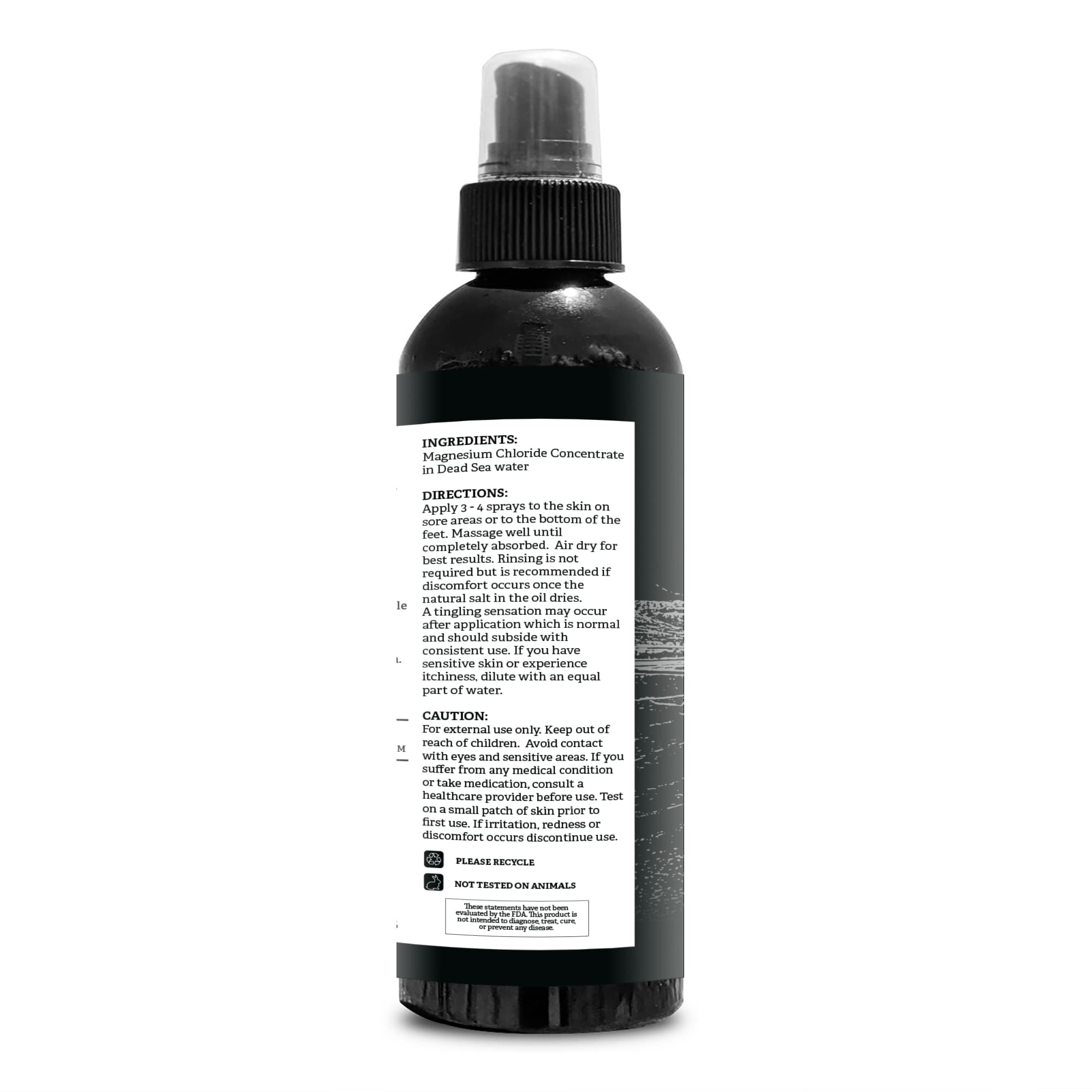 Aromasong Dead Sea Magnesium Oil Spray Bundle: 8oz Spray + 32oz Refill Bottle for Convenient and Cost-Effective Use