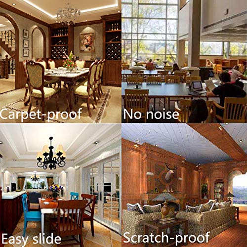 Furniture Felt Pads Nail-on Heavy Duty Felt Pad Chair Sliders Round Chair Leg Floor Protectors 1" Furniture Leg Protector 24 Pack
