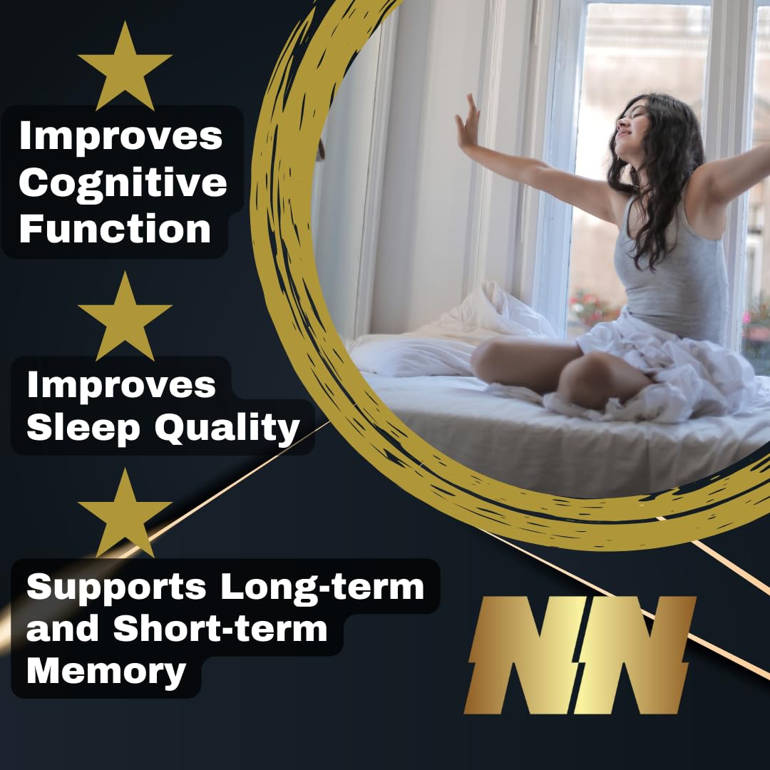 Magnesium L-Threonate, 60 Capsules of 300MG! (not 144MG Like Others) - Enhance Your Life - Better Sleep Quality and Focus, Memory, Attention and Cognitive Function - Over 99,9% Pure!! Gluten Free.