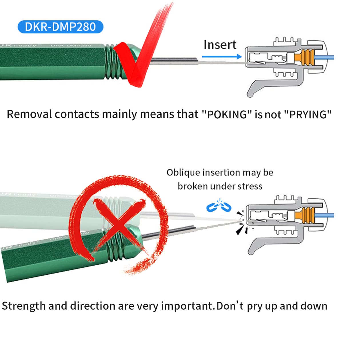 JRready ST5211 Pin Removal Tool KIT for Weather Pack Metri Pack series connector harness terminals and connector crimp pin etc electrical connector, Tool KIT include DRK 785084 Amp 1.5mm Removal Tool