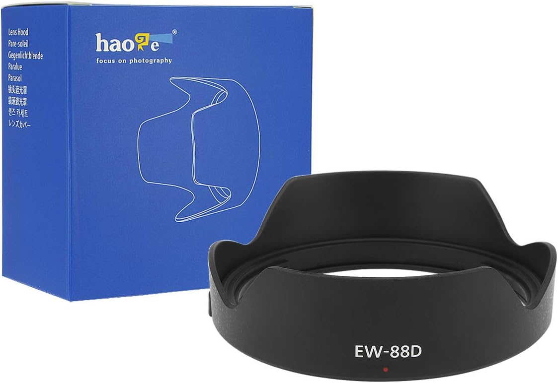 Haoge Bayonet Lens Hood for Canon EF 16-35mm f/2.8L III USM Lens Replaces Canon EW-88D