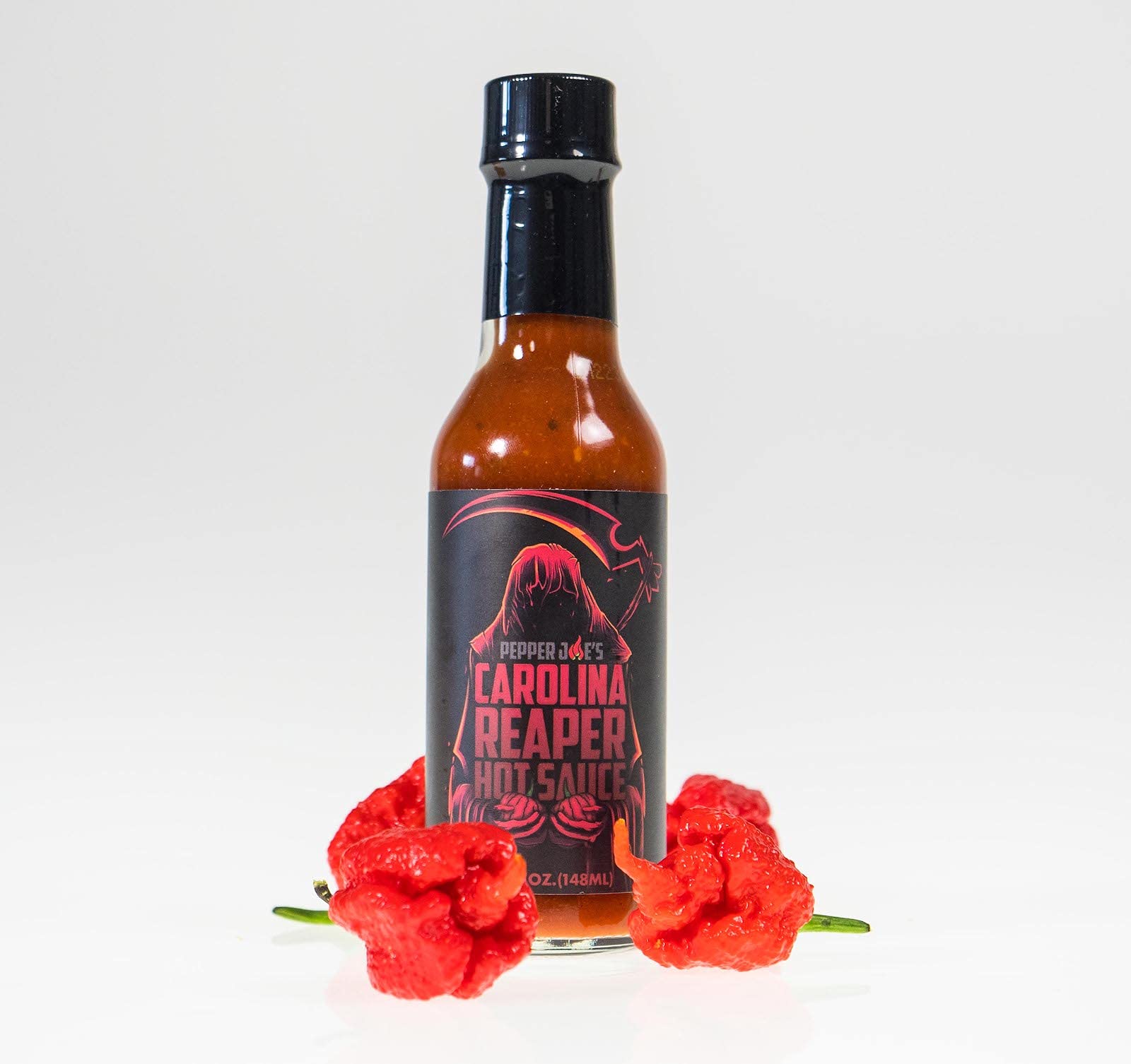 Pepper Joe’s Carolina Reaper Hot Sauce – Extreme Heat with Delicious Flavor Balance - Made with World’s Hottest Chili Pepper – 5 Ounces
