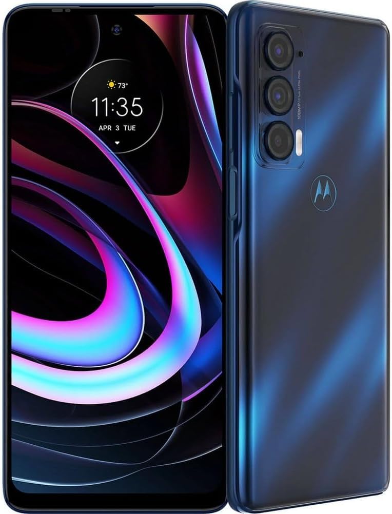 Motorola Moto Edge 5G UW 256gb Nebula Blue for Verizon (Renewed)