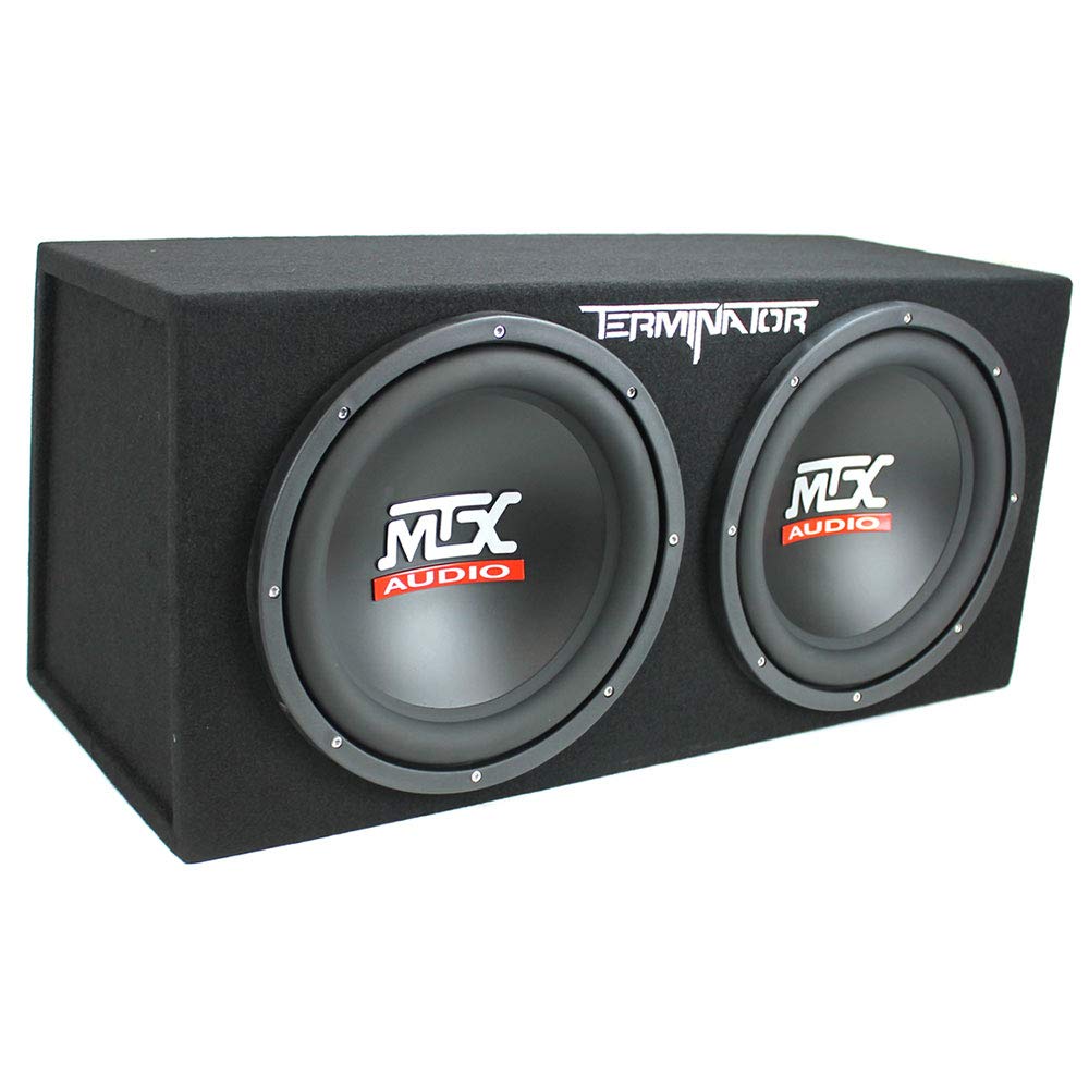 MTX 12 Inch Subwoofer Enclosure, Planet Audio 1500 Watt Amp, and Soundstorm 8GA Wiring Kit