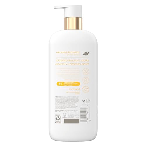 Dove Body Wash Melanin Radiance Nourishes for restored radiance 5% pro-ceramide serum with nourishing oil blend 18.5 oz