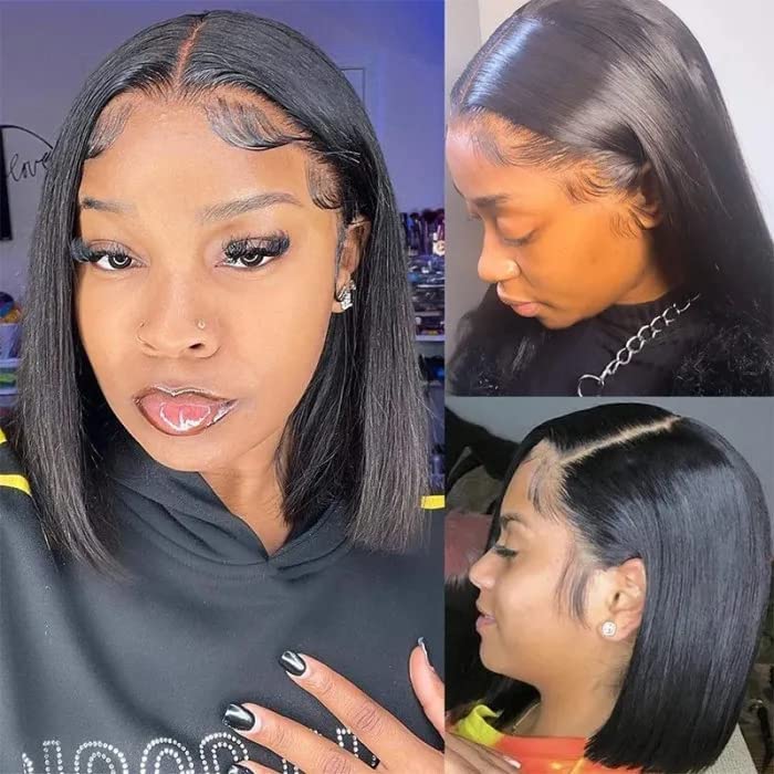 28 Inch Ombre Highlight 13x4 HD Lace Front Wig for Women Deep Wave Lace Frontal Human Hair Pre Plucked Baby Hair Curly Wigs for Women Glueless Human Hair Wigs 180% Density P4/27 Honey Blonde Color
