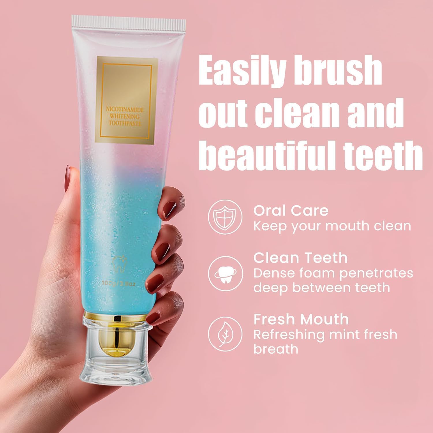 Niacinamide Toothpaste, Niacinamide Whitening Toothpaste, Tripel Whitening Niacinamide Whitening Toothpaste, Niacinamide Whitening Toothpaste Fresh Breath Toothpaste