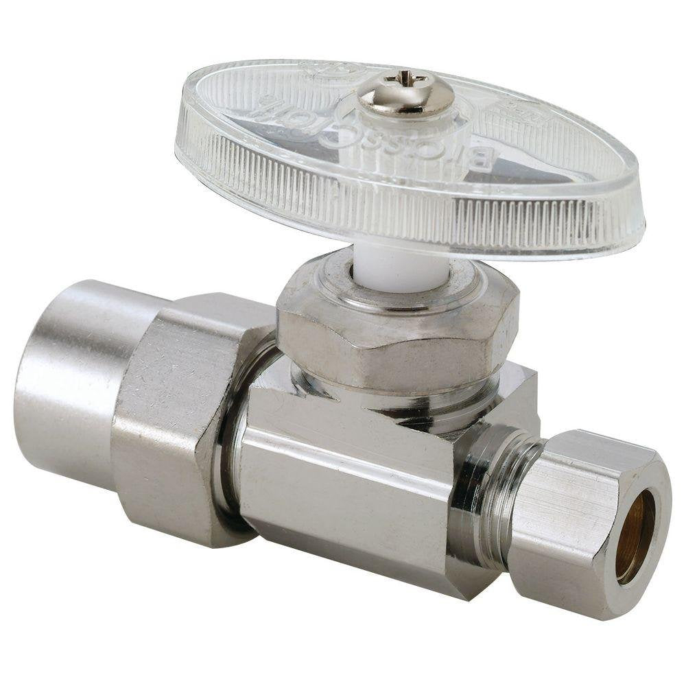 BrassCraft 1/2 in. Nominal CPVC Inlet x 3/8 in. O.D. Compression Outlet Multi-Turn Straight Valve