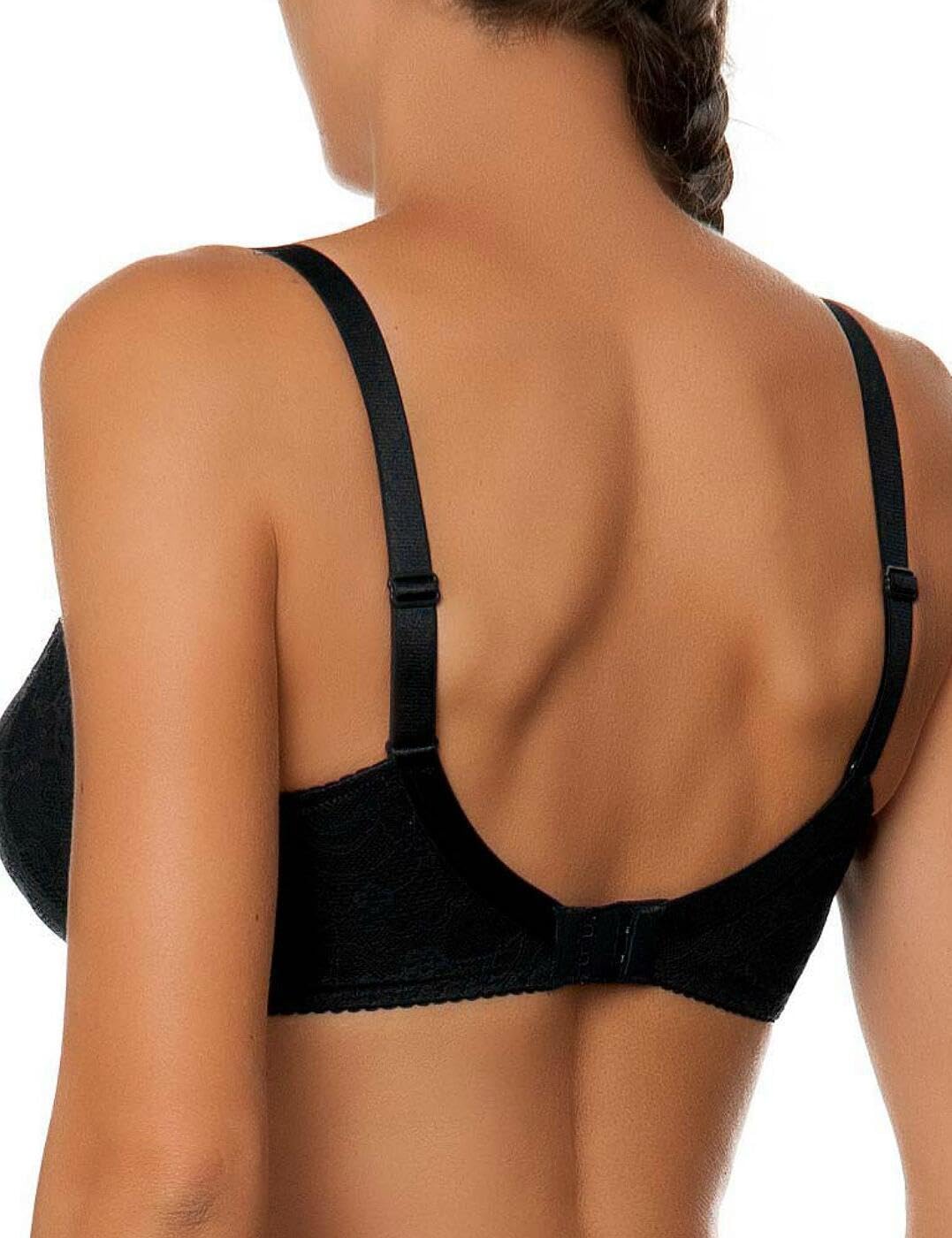 Lise Charmel Women's Soir De Venise 3 Part Full Cup Bra, ACA6103, Noir Diamant, 34D