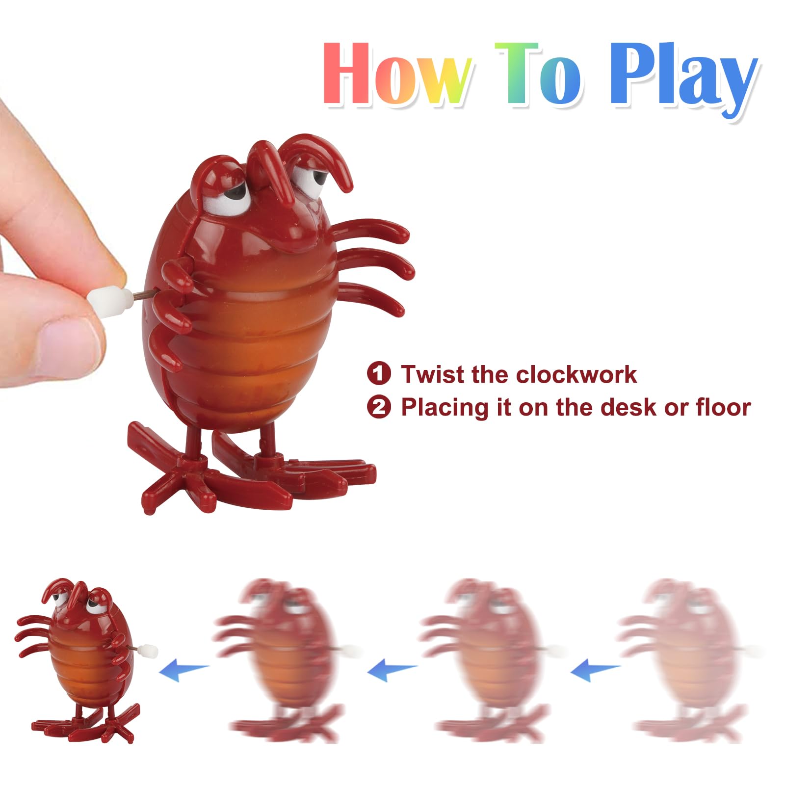 CIUGEO 32 PCS Assorted Wind-up Toys for Kids, Bulk Windup Animals Walking Jumping Swimming Flipping Clockwork Toys for Kids Clossroom Party Favors, Birthday Gifts