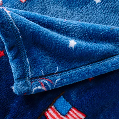 Berkshire Blanket Peanuts® VelvetLoft® Cute Character Snoopy Plush Throw Blanket,The Flying Ace,Throw 55 in x 70 in (Official Peanuts® Product)