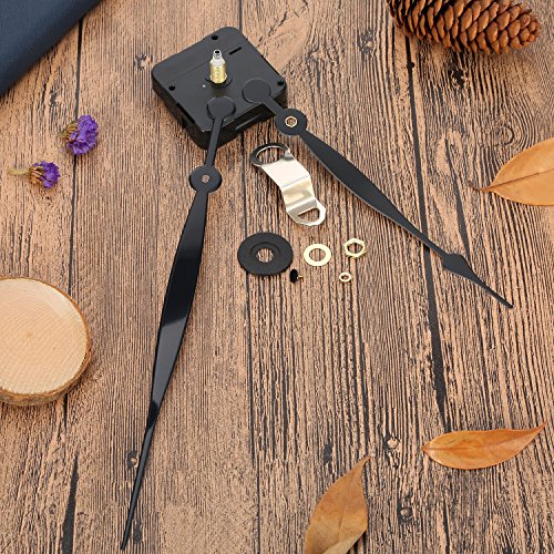High Torque Quartz Clock Movement Replacement Parts with 208 mm/ 8.2 Inches Long Spade Hands and Hanger(15 mm/ 3/5 Inches)