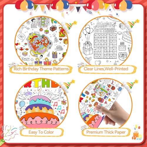 PADTIC Giant Coloring Poster,35x72Inch Versatile Under The Sea Activity Drawing Paper Coloring Tablecloth,DIY Sea Animal Poster Table Cover Kids Art Crafts Coloring Mat,Home Classroom Party Suppiles