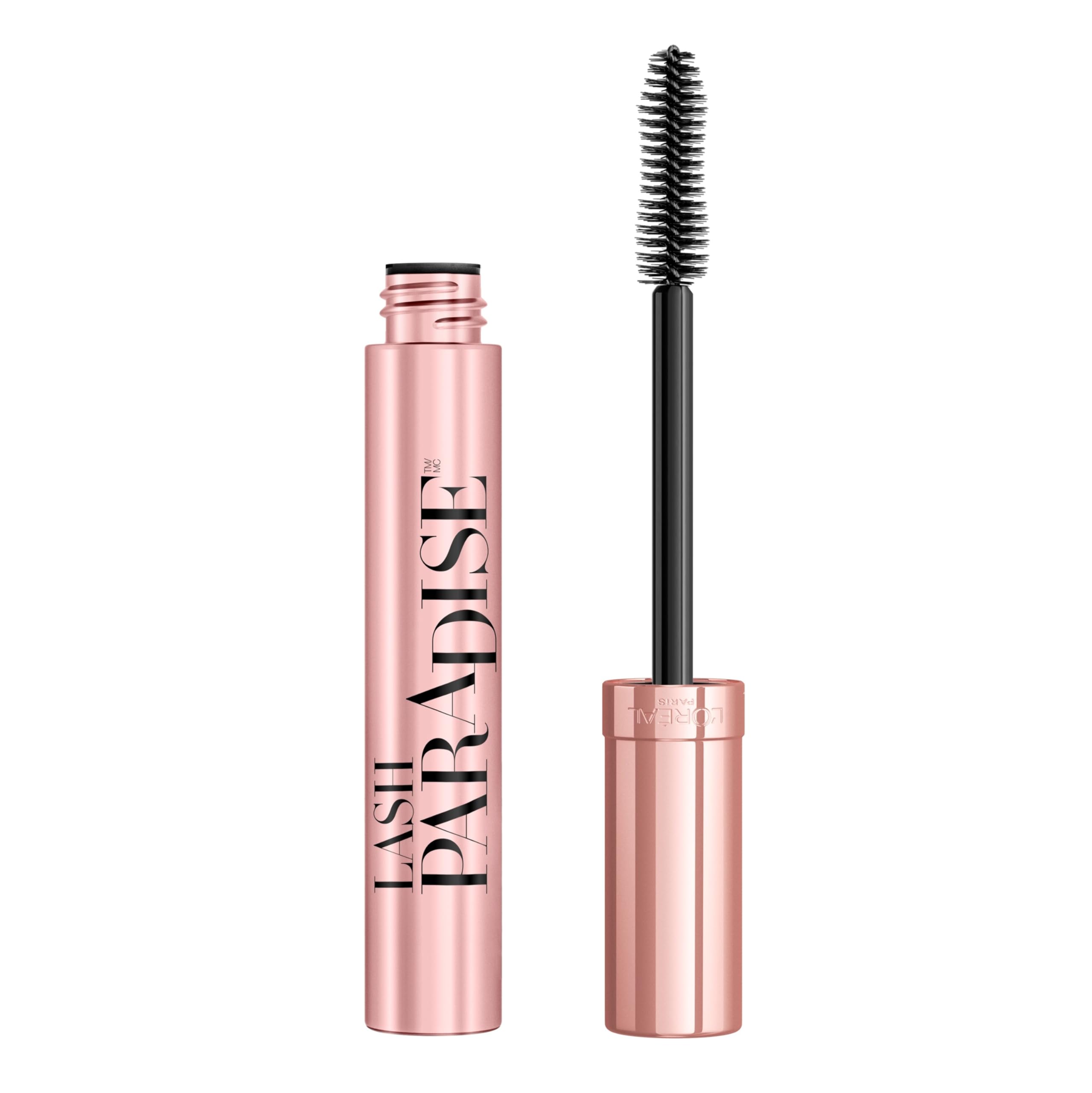 L'Oreal Paris Voluminous Makeup Lash Paradise Mascara, Voluptuous Volume, Intense Length, Feathery Soft Full Lashes, No Flaking, No Smudging, No Clumping, Blackest Black, 0.25 Fl Oz (Pack of 1)