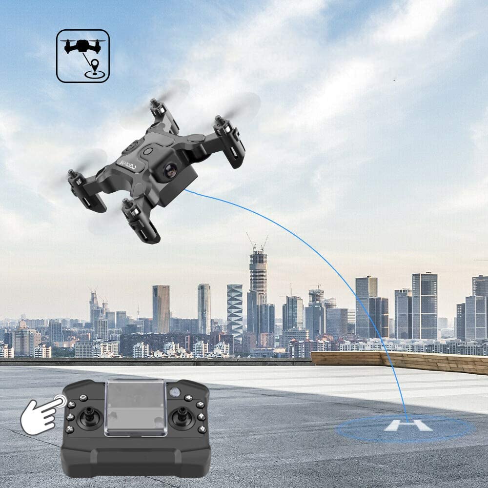 Foldable Mini Drone for Kids Toys,V2 Nano Pocket RC Quadcopter for Beginners Gift,with 3 Batteries,Altitude Hold, Headless Mode,3D Flips, One Key Return,3 Speed Modes,Easy Fly