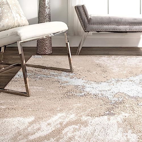 nuLOOM Cyn Contemporary Abstract Area Rug, 5x8, Silver