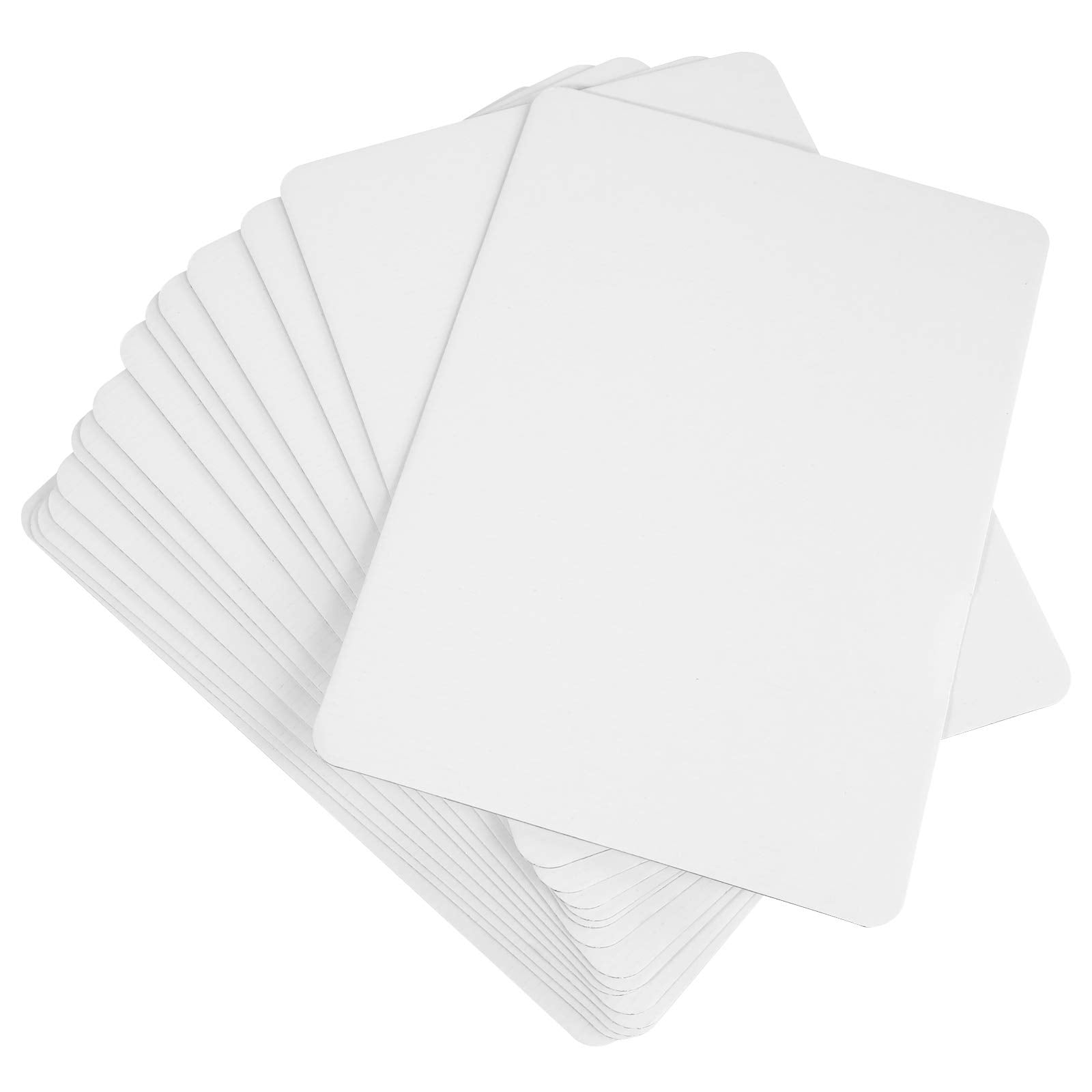ONE MORE White Quarter Cake Sheet 13.75” x 9.75” Cake Board Sturdy Rectangle Greaseproof Pad Full 15 Pk Boards (15, White)
