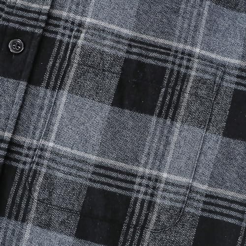 Dubinik® Flannel Shirt for Men 100% Cotton Mens Flannel Shirts Long Sleeve Plaid Soft Casual Button Down Shirt Men