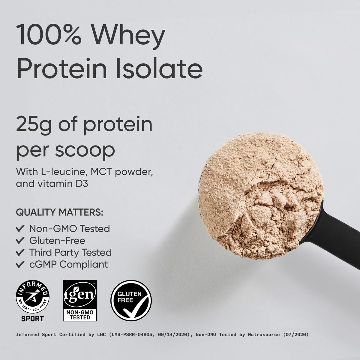 Sports Research Whey Protein - Sports Nutrition Whey Isolate Protein Powder for Lean Muscle Building & Workout Recovery - 5 lb Bag Bulk Protein Powder 25g per Serving - Dutch Chocolate, 60 Servings