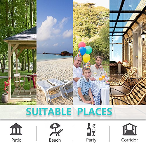 RYB HOME Windproof Outdoor Curtains - Waterproof Blackout Shade Thermal Insulated Drapes for Patio Screen Porch Gazebo Canopy Pergola Garage Sun Room, W 52 x L 90, 2 Panels, Light Grey