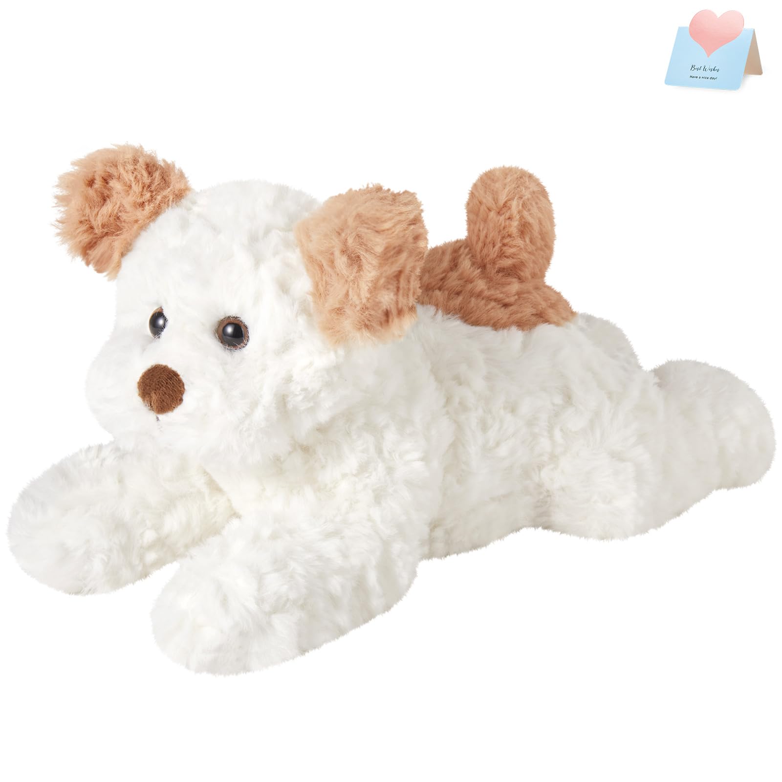 Athoinsu Adorable Dog Plush Soft Puppy Stuffed Animals Birthday Gifts for Baby Kids Toddlers, 12”