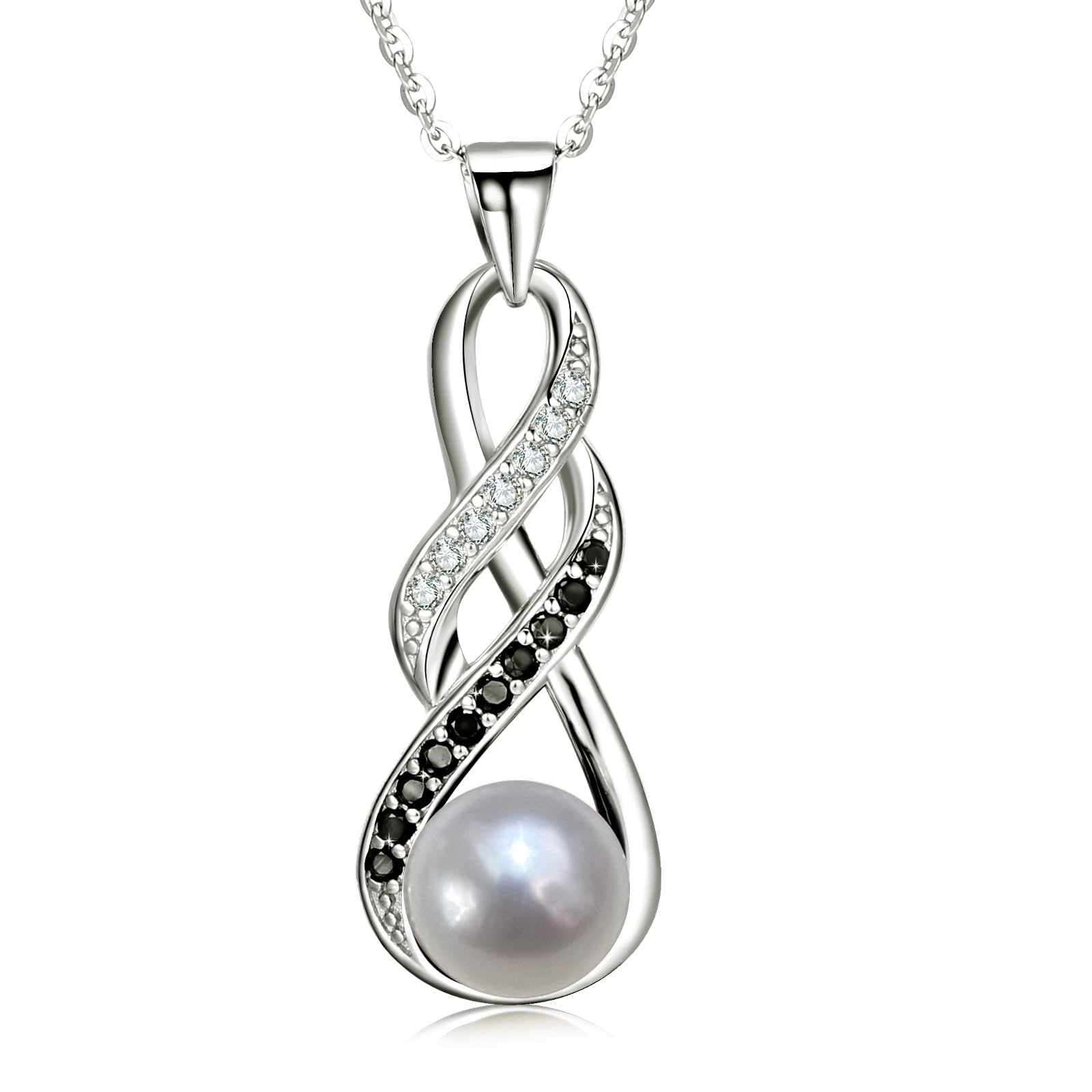 NONNYL Birthday Gifts for Women Wife- Pearl Necklaces- Her Mom Wife Girlfriend Grandma on Christmas Day Valentines Mothers Day Wedding Anniversary Romantic Jewelry Gifts