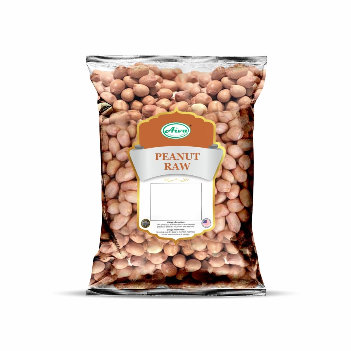 Raw Spanish Peanuts (10 Pound Case) Package May Vary