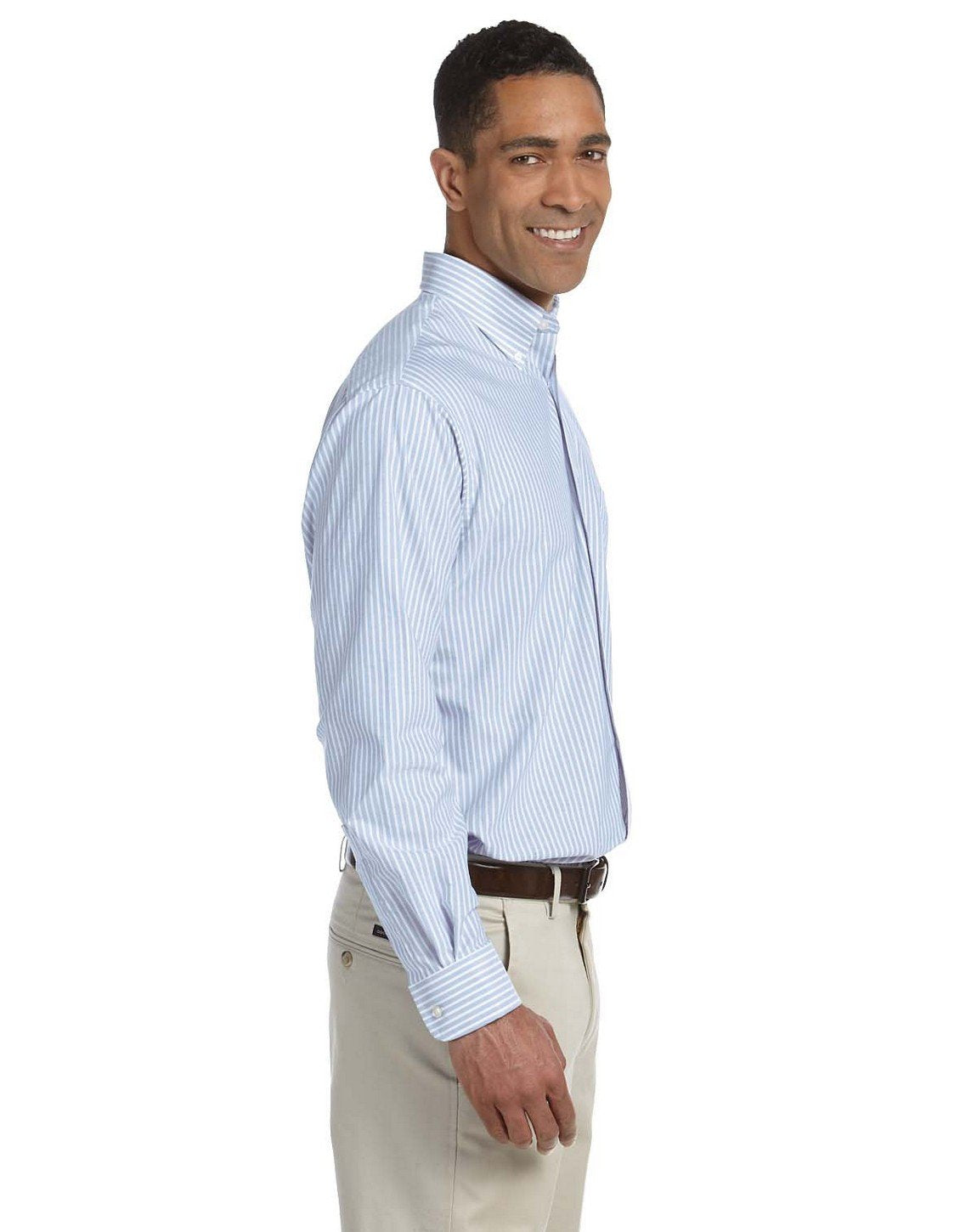 Van Heusen Men's Long Sleeve Oxford Dress Shirt, Blue, X-Large