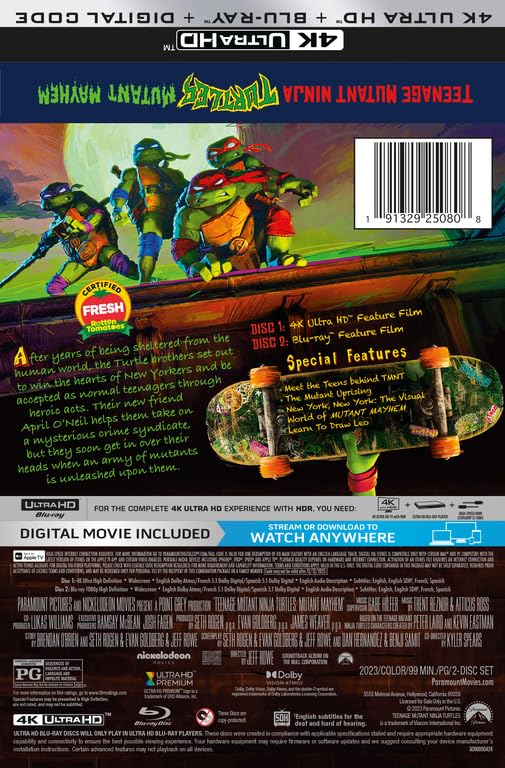 Teenage Mutant Ninja Turtles: Mutant Mayhem Steelbook [4K UHD]