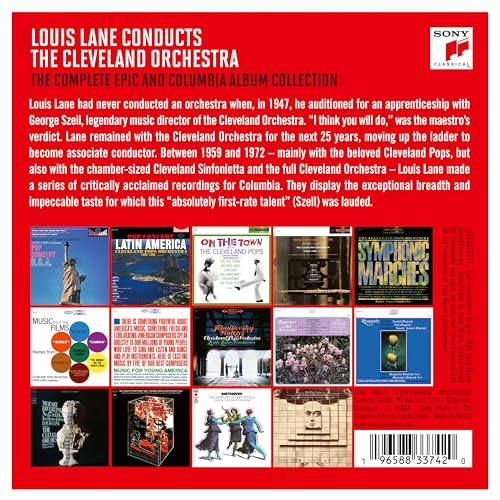Louis Lane Conducts the Cleveland Orchestra – The Complete Epic & Columbia Album Collection