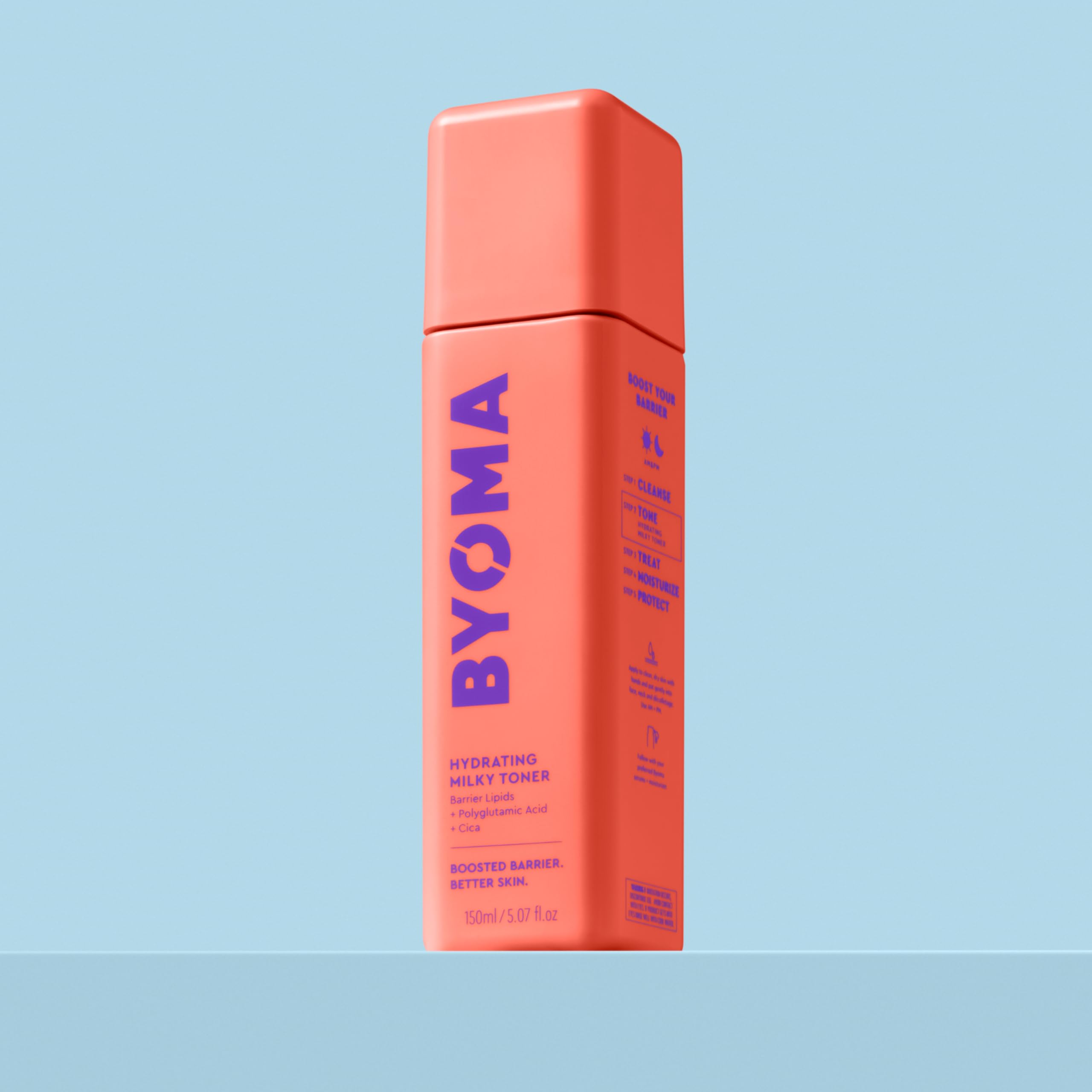 BYOMA Hydrating Milky Toner - Dewy, Ultra Hydrating Toner for Face - Soothes Skin, Locks in Moisture, Reduces Redness - Barrier Repair - 5.07 fl oz