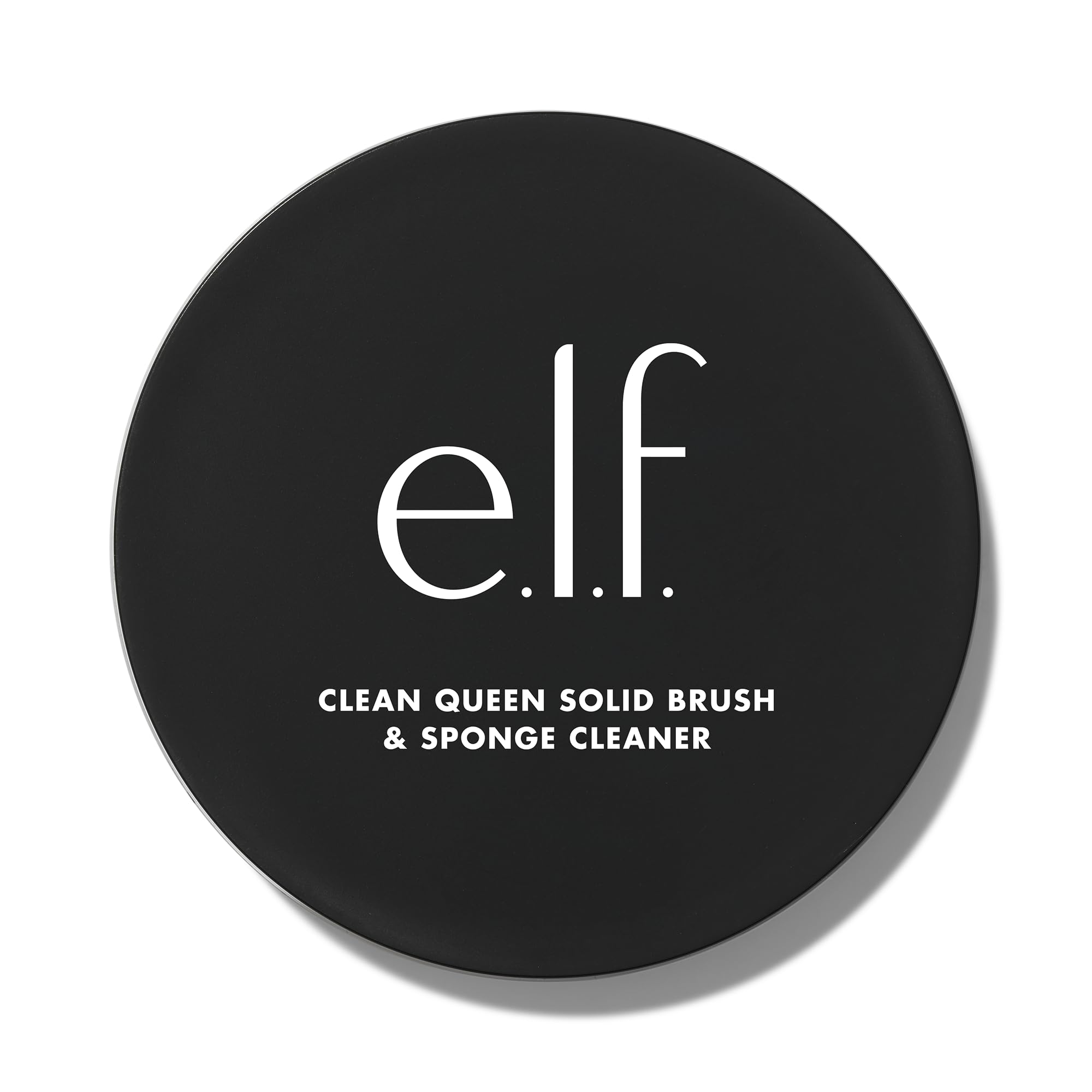 e.l.f. Clean Queen Solid Brush & Sponge Cleaner, Cleanses Face & Eye Makeup Brushes & Sponges, Nourishing, Non-Damaging Formula, Vegan & Cruelty-Free