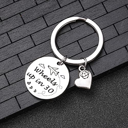 NOTHERS RSZOTW Wheels Motivational Keychain TV Show Fans Gift Wheels Up In 30 Daughter Gift Best Friend Gift TV Show Inspire Jewelry Sister Gift TV Show Lover Gift