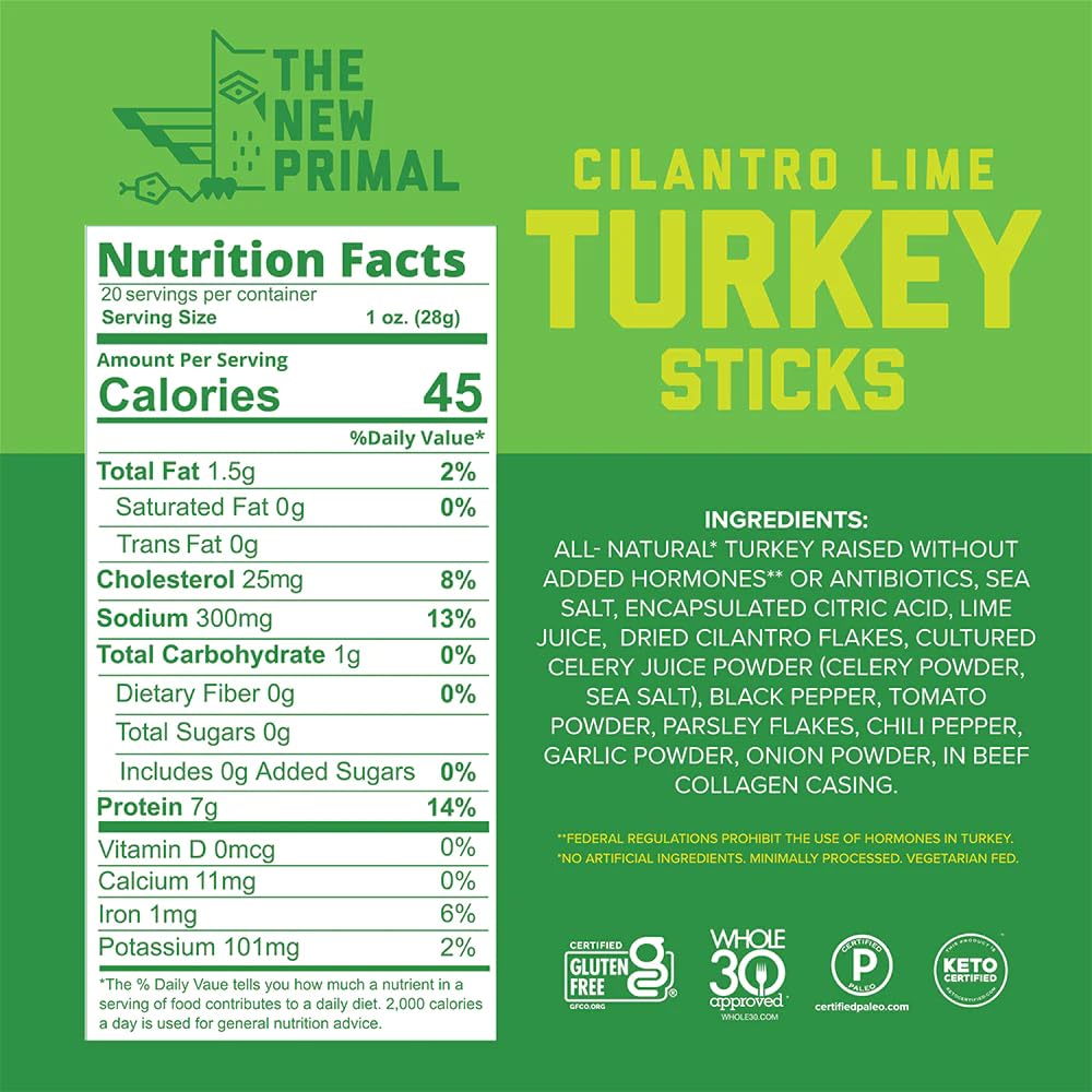 The New Primal, Meat Stick Sampler, Whole30 Approved, Paleo, Keto, Certified Gluten Free, Low Carb, High Protein Snack, Pantry Snacks, Sugar Free, Grass-fed Beef, 1 Oz Sticks (10 Sticks Total)