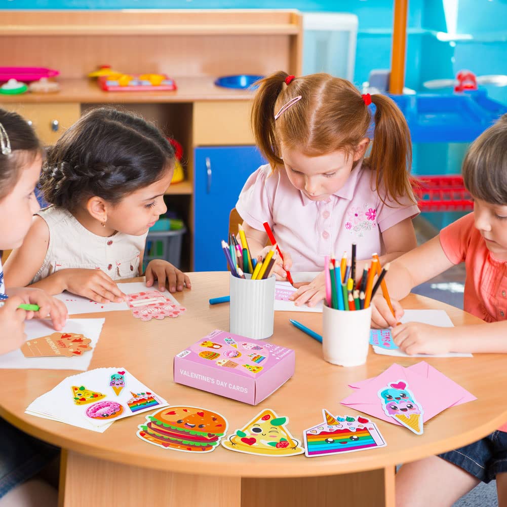 AREOK Kids Valentines Day Cards for Kids Classroom School Class - Valentines Day Gifts for Kids Classroom, Cute School Class Valentine's Day Exchange Cards for Kid Bulk, 32 Pack