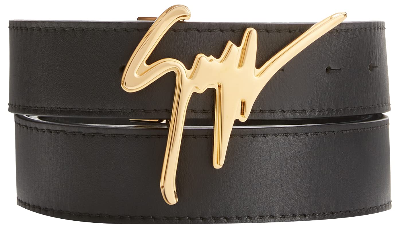 Giuseppe Zanotti, Leather Belt, One Size, Black