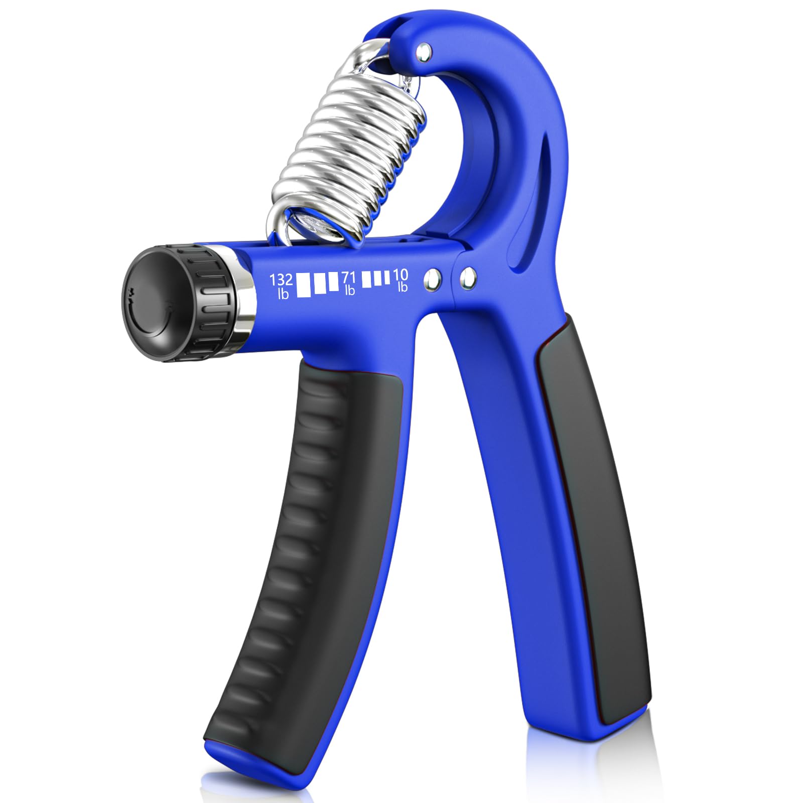 FitBeast Grip Strengthener Forearm Strengthener, Adjustable Hand Grip for Strength Training & Rehabilitation, 10-132 lbs Resistance, Ideal for Athletes and Physical Therapy (1 Piece Dark Blue)